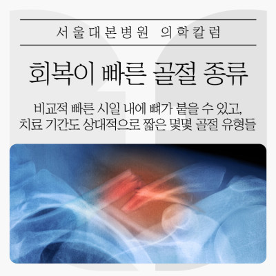 회복이 빠른 골절 종류